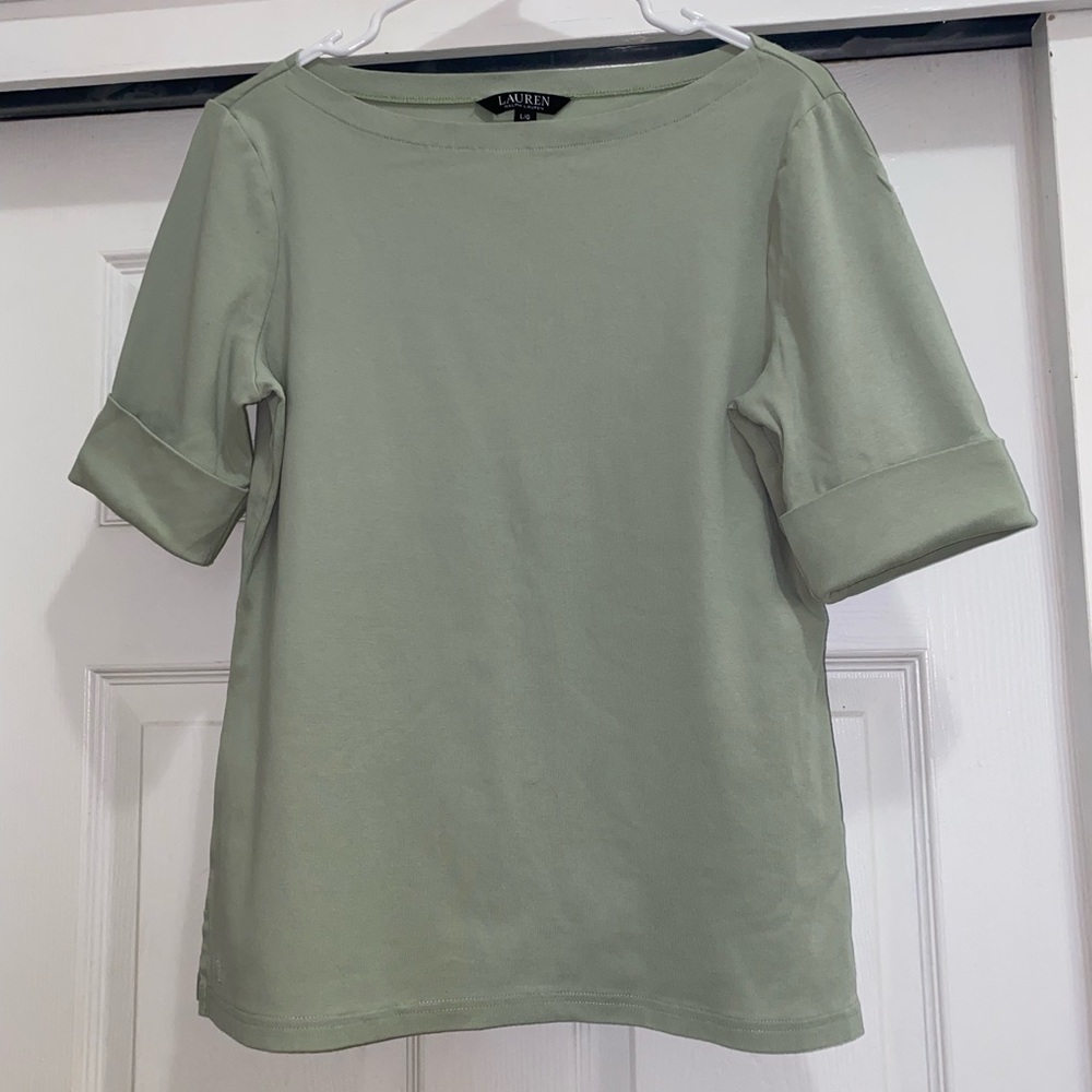 Ralph Lauren Light Green Quarter Sleeve
